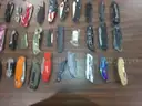 Lot of 100 Single Blade Knives.