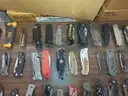 Lot of 100 Single Blade Knives.