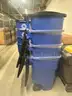 Lot of (23) 55-Gallon Recycling Containers w/Wheels.