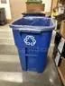 Lot of (23) 55-Gallon Recycling Containers w/Wheels.