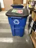 Lot of (23) 55-Gallon Recycling Containers w/Wheels.