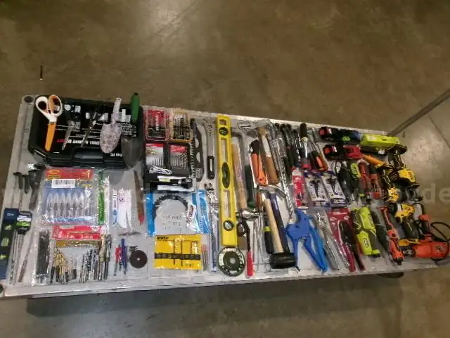 Lot of Various Drills, Drill Bits, and Various Tools.