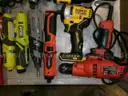 Lot of Various Drills, Drill Bits, and Various Tools.