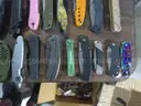 Lot of (100) Single Blade Knives.