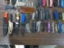 Lot of (100) Single Blade Knives.