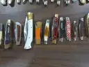 Lot of (85) Wood Knives.