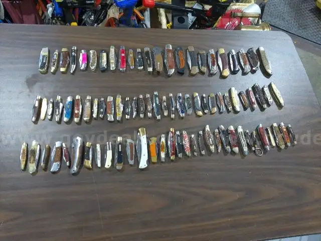 Lot of (85) Wood Knives.