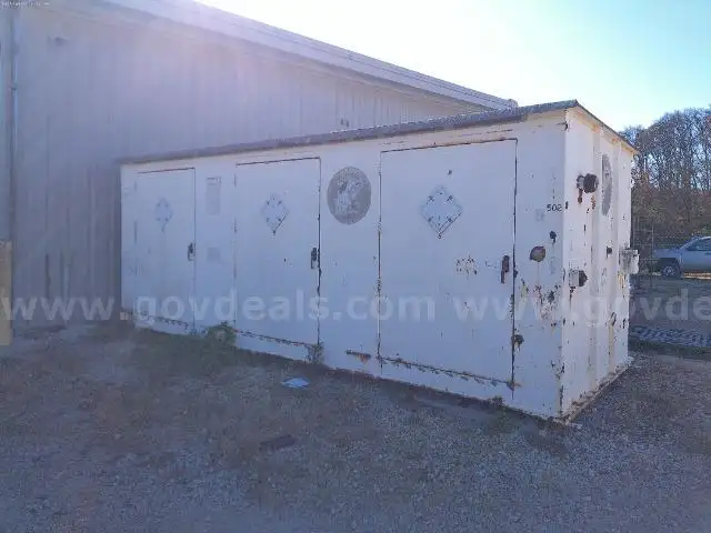Lot of (1) Three-Door Storage Container.