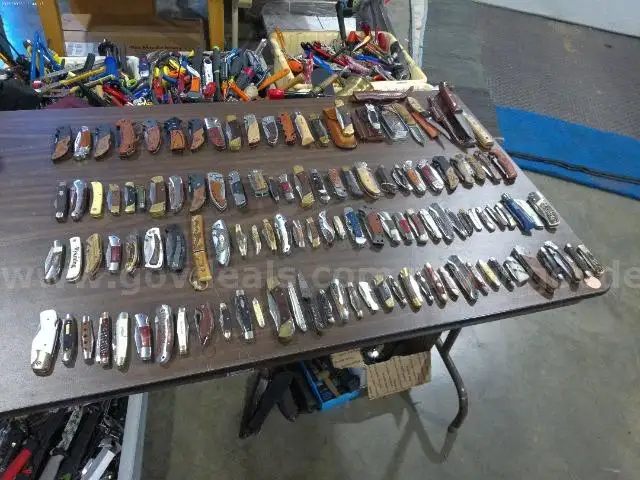 Lot of (118) Wood Knives.