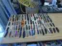 Lot of (100) Single Blade Knives.