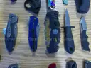 Lot of (100) Single Blade Knives.