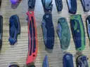 Lot of (100) Single Blade Knives.