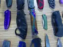 Lot of (100) Single Blade Knives.