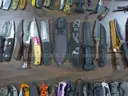 Lot of approx. (121) Single Blade Knives.