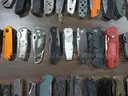 Lot of approx. (122) Single Blade Knives.