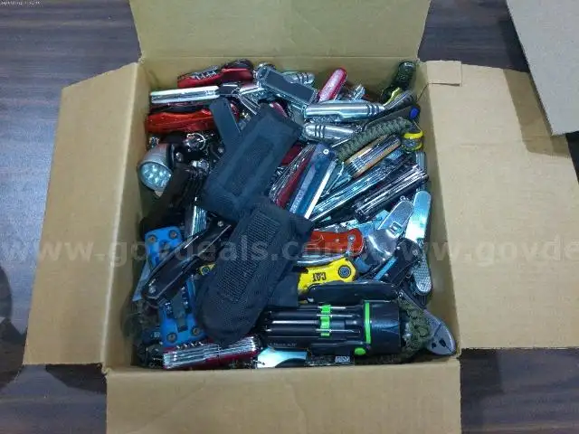 Lot of approx. (33 lbs) of Larger Swiss Army Knives.