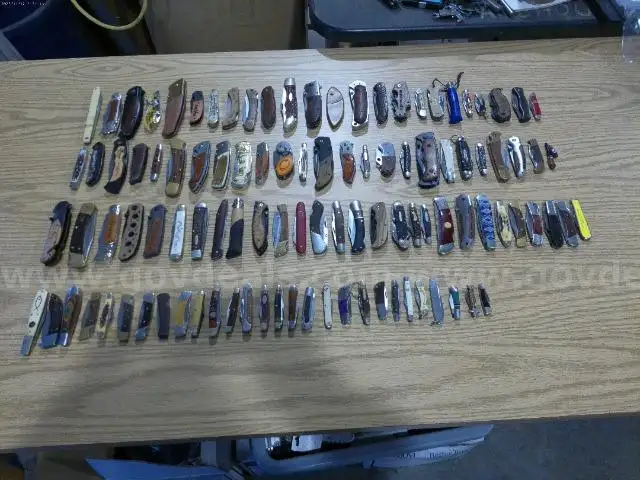 Lot of approx. (105) Wood Handled Knives.