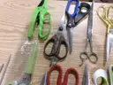 Lot of Approx. 100 Pairs of Scissors and 10 Letter Openers.