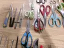 Lot of Approx. 100 Pairs of Scissors and 10 Letter Openers.