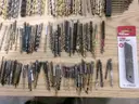 Lot of Various Drill Bits, Screwdriver Bits and Saw Blades.