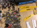 Lot of Various Drill Bits, Screwdriver Bits and Saw Blades.