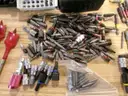 Lot of Various Drill Bits, Screwdriver Bits and Saw Blades.