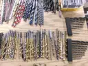 Lot of Various Drill Bits, Screwdriver Bits and Saw Blades.