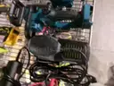 Lot of Various Battery Operated and Electric Drills and Tools.