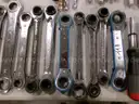 Lot of Socket Ratches, Drives, Wrenches and Other Tools.
