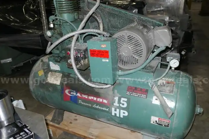Lot of (1) Champion 15 Air Compressor.