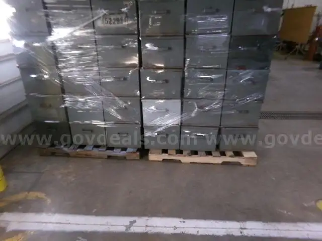 Lot of (58) Used Metal Foot Lockers.