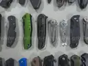 Lot of (100) Single Blade Knives.