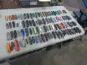 Lot of (100) Single Blade Knives.