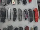 Lot of (100) Single Blade Knives.