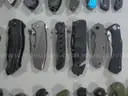 Lot of (100) Single Blade Knives.