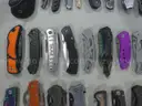Lot of (100) Single Blade Knives.