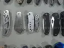 Lot of (100) Single Blade Knives.