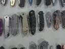 Lot of (100) Single Blade Knives.
