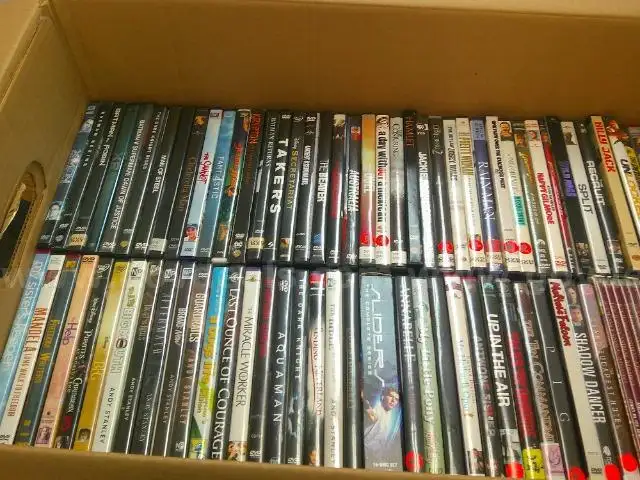 Lot of Approximately 210 Various Used DVD's.