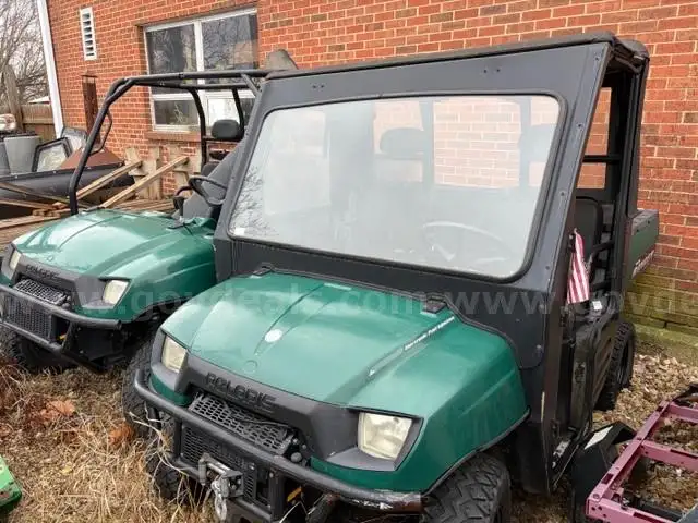Lot of (2) Cannibalized Polaris Ranger Side-By-Sides and Parts.