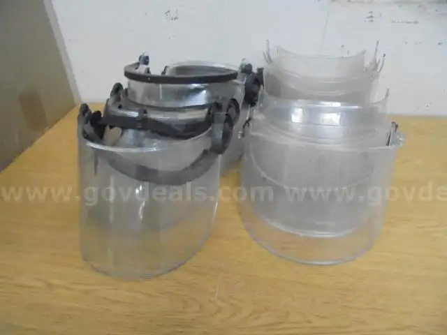 Lot of (12) Riot Face Shields.