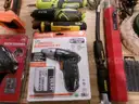 Lot of Various Drills, Drill Bits, and Tools.