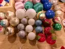Lot of Various Christmas Tree Ornaments and Decorations.