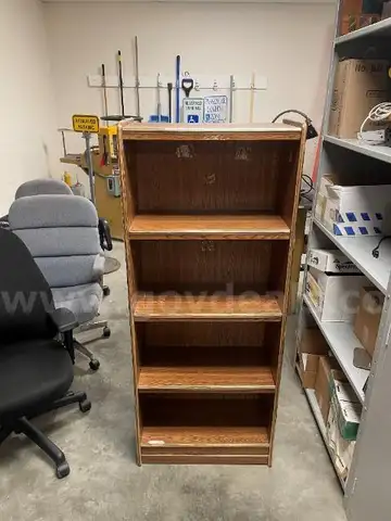 Lot of (1) Wood Bookcase.