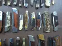 Lot of (102) Wood Knives.