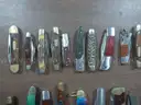 Lot of (102) Wood Knives.