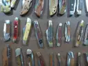 Lot of Approx. (100) Wood Knives.