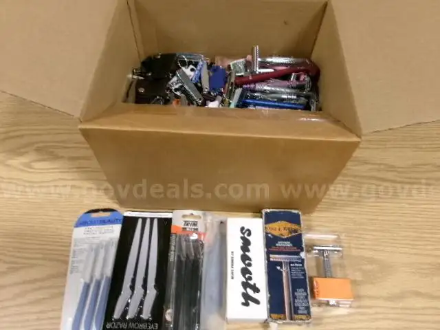 Lot of 29Lbs of Various Razors, Razor Blades, Clippers and Nail Tools.