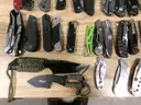 Lot of Approx. 200 Various Single Blade Knives.