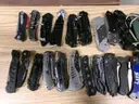 Lot of Approx. 200 Various Single Blade Knives.